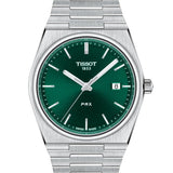 Buy Shop Tissot PRX Green Dial Silver Steel Strap Watch For Men - T137.410.11.091.00 USA Online