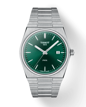 Buy Shop Tissot PRX Green Dial Silver Steel Strap Watch For Men - T137.410.11.091.00 USA Online