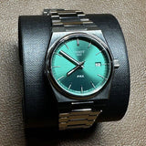 Buy Shop Tissot PRX Green Dial Silver Steel Strap Watch for Women - T137.210.11.081.00 USA Online