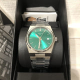 Buy Shop Tissot PRX Green Dial Silver Steel Strap Watch for Women - T137.210.11.081.00 USA Online