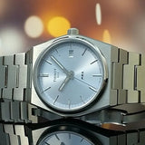 Buy Shop Tissot PRX Light Blue Dial Silver Steel Strap Watch For Women - T137.210.11.351.00 USA Online