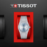 Buy Shop Tissot PRX Light Blue Dial Silver Steel Strap Watch For Women - T137.210.11.351.00 USA Online