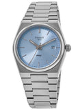 Buy Shop Tissot PRX Light Blue Dial Silver Steel Strap Watch For Women - T137.210.11.351.00 USA Online