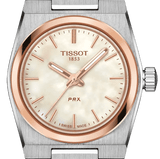 Buy Shop Tissot PRX Mother of Pearl Dial Silver Steel Strap Watch for Women - T137.010.21.111.00 USA Online