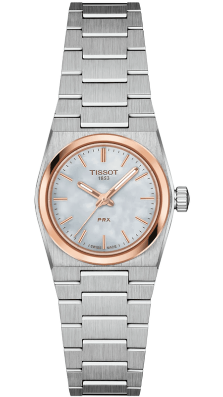 Buy Shop Tissot PRX Mother of Pearl Dial Silver Steel Strap Watch for Women - T137.010.21.111.00 USA Online