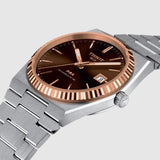 Buy Shop Tissot PRX Powermatic 80 18K Gold Brown Dial Silver Steel Strap Watch for Men - T931.407.41.291.00 USA Online