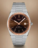 Buy Shop Tissot PRX Powermatic 80 18K Gold Brown Dial Silver Steel Strap Watch for Men - T931.407.41.291.00 USA Online