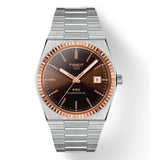 Buy Shop Tissot PRX Powermatic 80 18K Gold Brown Dial Silver Steel Strap Watch for Men - T931.407.41.291.00 USA Online