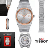 Buy Shop Tissot PRX Powermatic 80 18K Silver Dial Silver Steel Strap Watch for Men - T931.407.41.031.00 USA Online