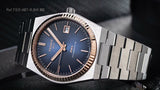 Buy Shop Tissot PRX Powermatic 80 Automatic 18K Gold Blue Dial Silver Steel Strap Watch for Men - T931.407.41.041.00 USA Online