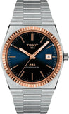Buy Shop Tissot PRX Powermatic 80 Automatic 18K Gold Blue Dial Silver Steel Strap Watch for Men - T931.407.41.041.00 USA Online