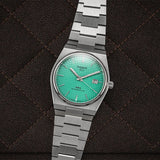 Tissot PRX Powermatic 80 Automatic Mint Green Dial Silver Steel Strap Watch for Men - T137.407.11.091.01