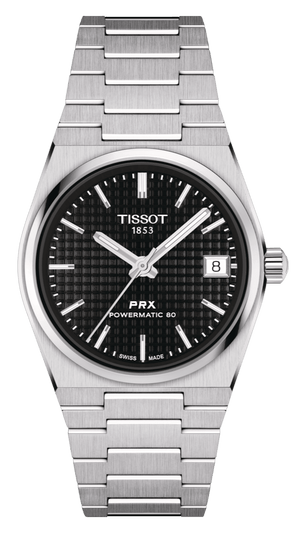 Buy Shop Tissot PRX Powermatic 80 Black Dial Silver Steel Strap Watch for Men - T137.207.11.051.00 USA Online