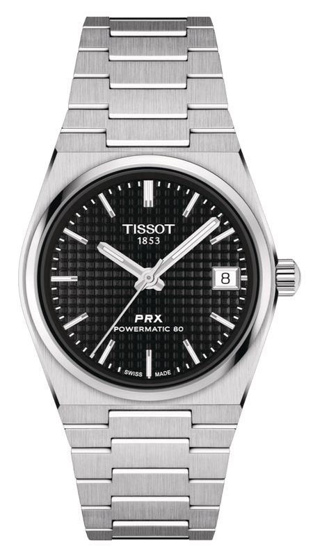 Buy Shop Tissot PRX Powermatic 80 Black Dial Silver Steel Strap Watch for Men - T137.207.11.051.00 USA Online