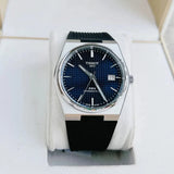Buy Shop Tissot PRX Powermatic 80 Blue Dial Black Rubber Strap Watch for Men - T137.407.17.041.00 USA Online