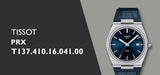 Buy Shop Tissot PRX Powermatic 80 Blue Dial Blue Leather Strap Watch for Men - T137.407.16.041.00 USA Online