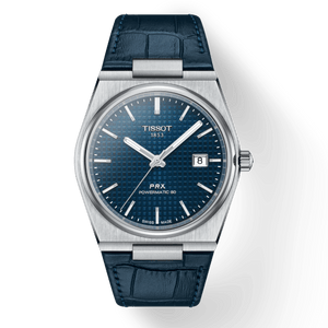 Buy Shop Tissot PRX Powermatic 80 Blue Dial Blue Leather Strap Watch for Men - T137.407.16.041.00 USA Online