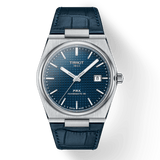 Buy Shop Tissot PRX Powermatic 80 Blue Dial Blue Leather Strap Watch for Men - T137.407.16.041.00 USA Online