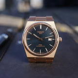 Buy Shop Tissot PRX Powermatic 80 Blue Dial Rose Gold Steel Strap Watch for Men - T137.407.33.041.00 USA Online