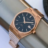 Buy Shop Tissot PRX Powermatic 80 Blue Dial Rose Gold Steel Strap Watch for Men - T137.407.33.041.00 USA Online