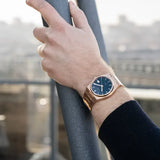 Buy Shop Tissot PRX Powermatic 80 Blue Dial Rose Gold Steel Strap Watch for Men - T137.407.33.041.00 USA Online