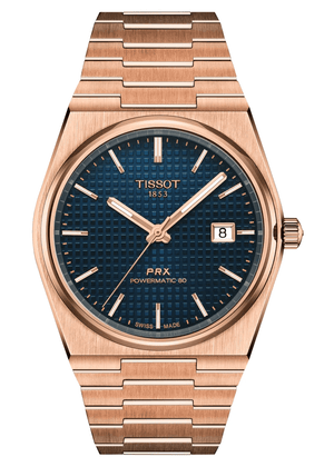 Buy Shop Tissot PRX Powermatic 80 Blue Dial Rose Gold Steel Strap Watch for Men - T137.407.33.041.00 USA Online