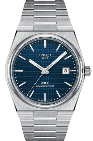 Buy Shop Tissot PRX Powermatic 80 Blue Dial Silver Steel Strap Watch for Men - T137.407.11.041.00 USA Online