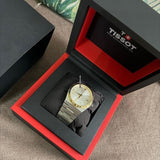 Buy Shop Tissot PRX Powermatic 80 Gold Automatic Silver Dial Silver Steel Strap Watch for Men - T931.407.41.031.01 USA Online