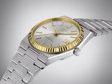 Buy Shop Tissot PRX Powermatic 80 Gold Automatic Silver Dial Silver Steel Strap Watch for Men - T931.407.41.031.01 USA Online