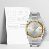 Buy Shop Tissot PRX Powermatic 80 Gold Automatic Silver Dial Silver Steel Strap Watch for Men - T931.407.41.031.01 USA Online