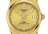 Buy Shop Tissot PRX Powermatic 80 Gold Dial Gold Steel Strap Watch for Men - T137.207.33.021.00 USA Online
