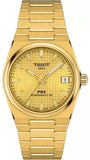 Buy Shop Tissot PRX Powermatic 80 Gold Dial Gold Steel Strap Watch for Men - T137.207.33.021.00 USA Online