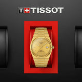 Buy Shop Tissot PRX Powermatic 80 Gold Dial Gold Steel Strap Watch for Men - T137.407.33.021.00 USA Online