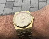 Tissot PRX Powermatic 80 Gold Dial Gold Steel Strap Watch for Men - T137.407.33.021.00
