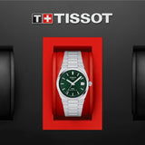 Tissot PRX Powermatic 80 Green Dial Silver Steel Strap Watch for Men - T137.207.11.091.00