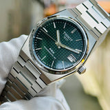 Tissot PRX Powermatic 80 Green Dial Silver Steel Strap Watch for Men - T137.207.11.091.00