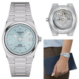 Buy Shop Tissot PRX Powermatic 80 Ice Blue Dial Silver Steel Strap Watch for Men - T137.207.11.351.00 USA Online