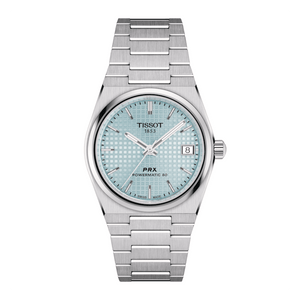 Buy Shop Tissot PRX Powermatic 80 Ice Blue Dial Silver Steel Strap Watch for Men - T137.207.11.351.00 USA Online