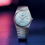 Buy Shop Tissot PRX Powermatic 80 Ice Blue Tiffany Dial Silver Steel Strap Watch for Men - T137.407.11.351.00 USA Online