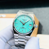 Buy Shop Tissot PRX Powermatic 80 Light Green Dial Silver Steel Strap Watch for Men - T137.207.11.091.01 USA Online