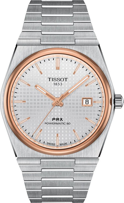 Buy Shop Tissot PRX Powermatic 80 Silver Dial Silver Steel Strap Watch For Men - T137.407.21.031.00 USA Online