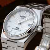 Buy Shop Tissot PRX Powermatic 80 White Dial Silver Steel Strap Watch for Men - T137.207.11.111.00 USA Online