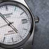 Tissot PRX Powermatic 80 White Dial Silver Steel Strap Watch for Men - T137.207.11.111.00