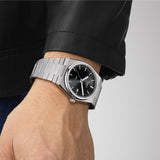 Buy Shop Tissot PRX Quartz Black Dial Silver Steel Strap Watch For Men - T137.410.11.051.00 USA Online