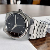 Buy Shop Tissot PRX Quartz Black Dial Silver Steel Strap Watch For Men - T137.410.11.051.00 USA Online