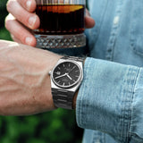 Buy Shop Tissot PRX Quartz Black Dial Silver Steel Strap Watch For Men - T137.410.11.051.00 USA Online