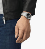 Buy Shop Tissot PRX Quartz Black Dial Silver Steel Strap Watch For Men - T137.410.11.051.00 USA Online