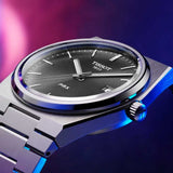 Buy Shop Tissot PRX Quartz Black Dial Silver Steel Strap Watch For Men - T137.410.11.051.00 USA Online