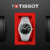 Buy Shop Tissot PRX Quartz Black Dial Silver Steel Strap Watch For Men - T137.410.11.051.00 USA Online
