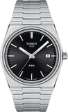 Buy Shop Tissot PRX Quartz Black Dial Silver Steel Strap Watch For Men - T137.410.11.051.00 USA Online